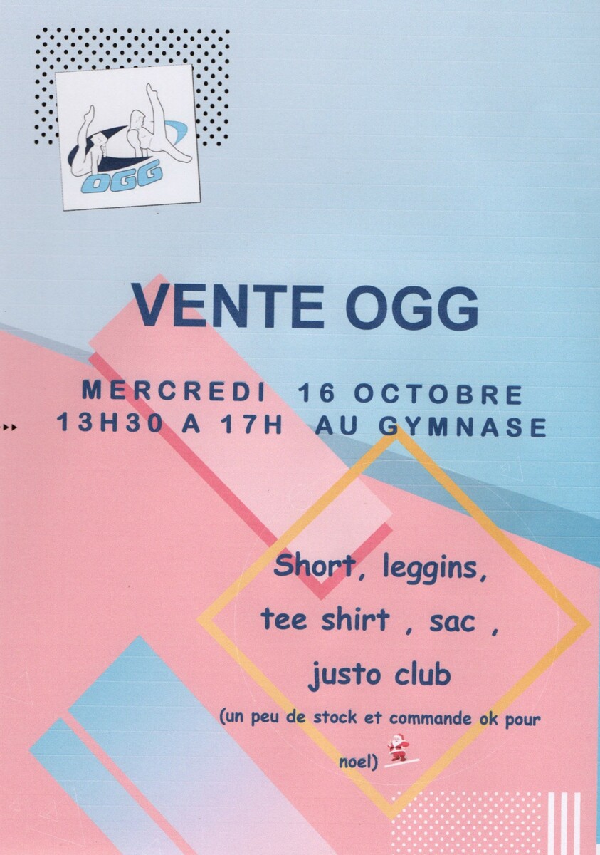 vente de tenues du club 