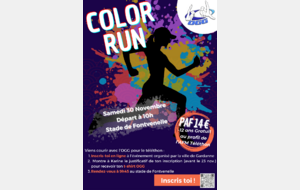 Participez à la Color Run de Gardanne pour le Téléthon avec l'OGG !